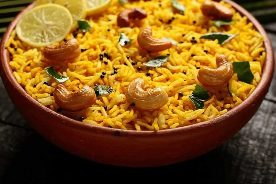 Khichdi with Cardamom - Basant Panchami Special