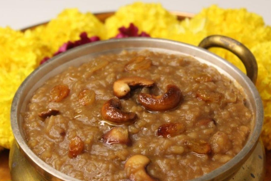 Sakkarai Pongal with Cardamom - Pongal Special